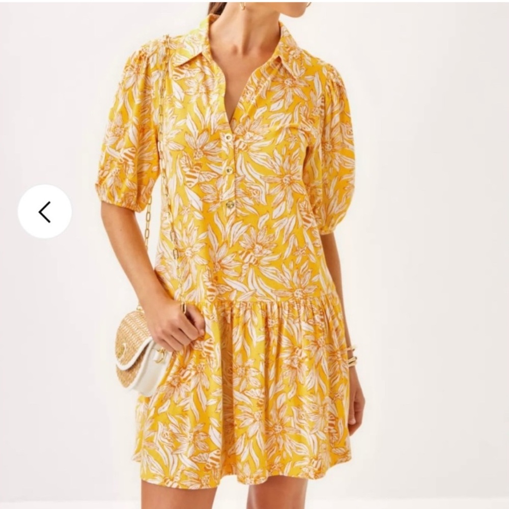 Lilly Pulitzer NWT XL Bingley Dress Hideaway Honeycomb